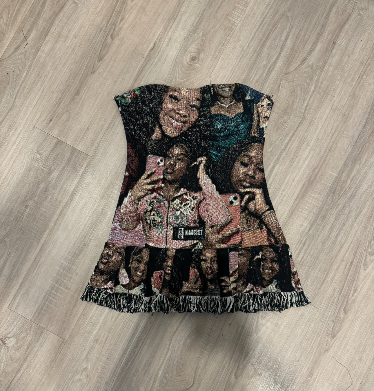 Tassled Pleated Dress
