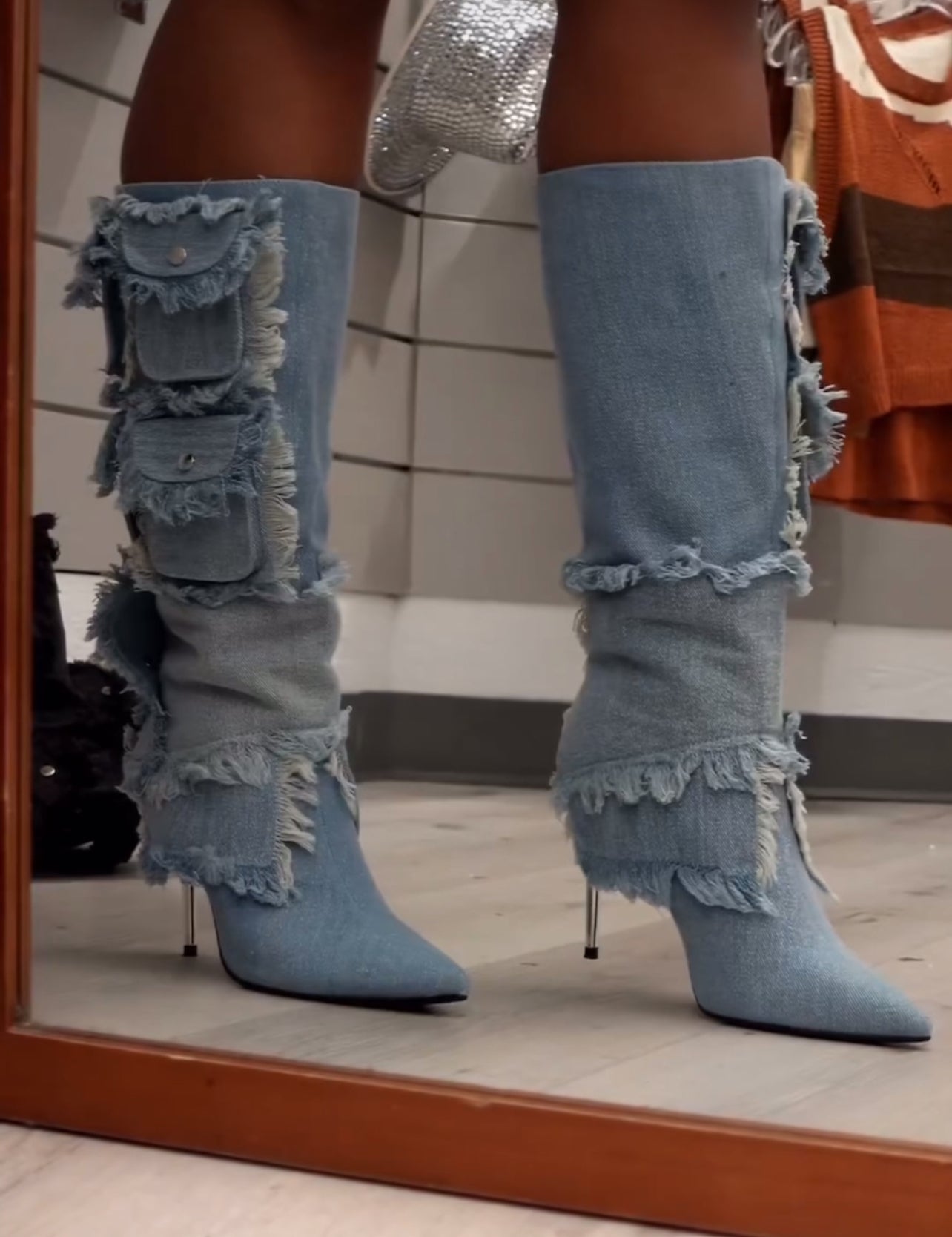 Denim Boots