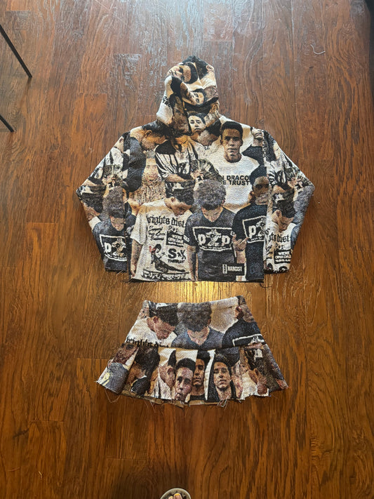 Hoodie & Skirt Set