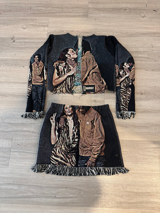 Custom Fringe Skirt Set