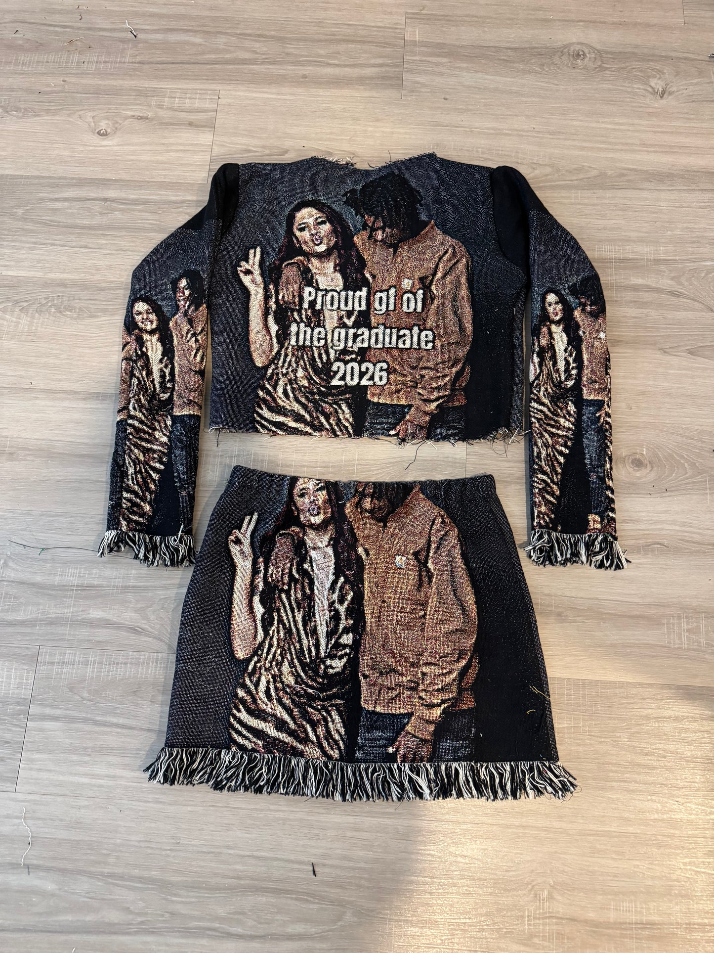 Custom Fringe Skirt Set