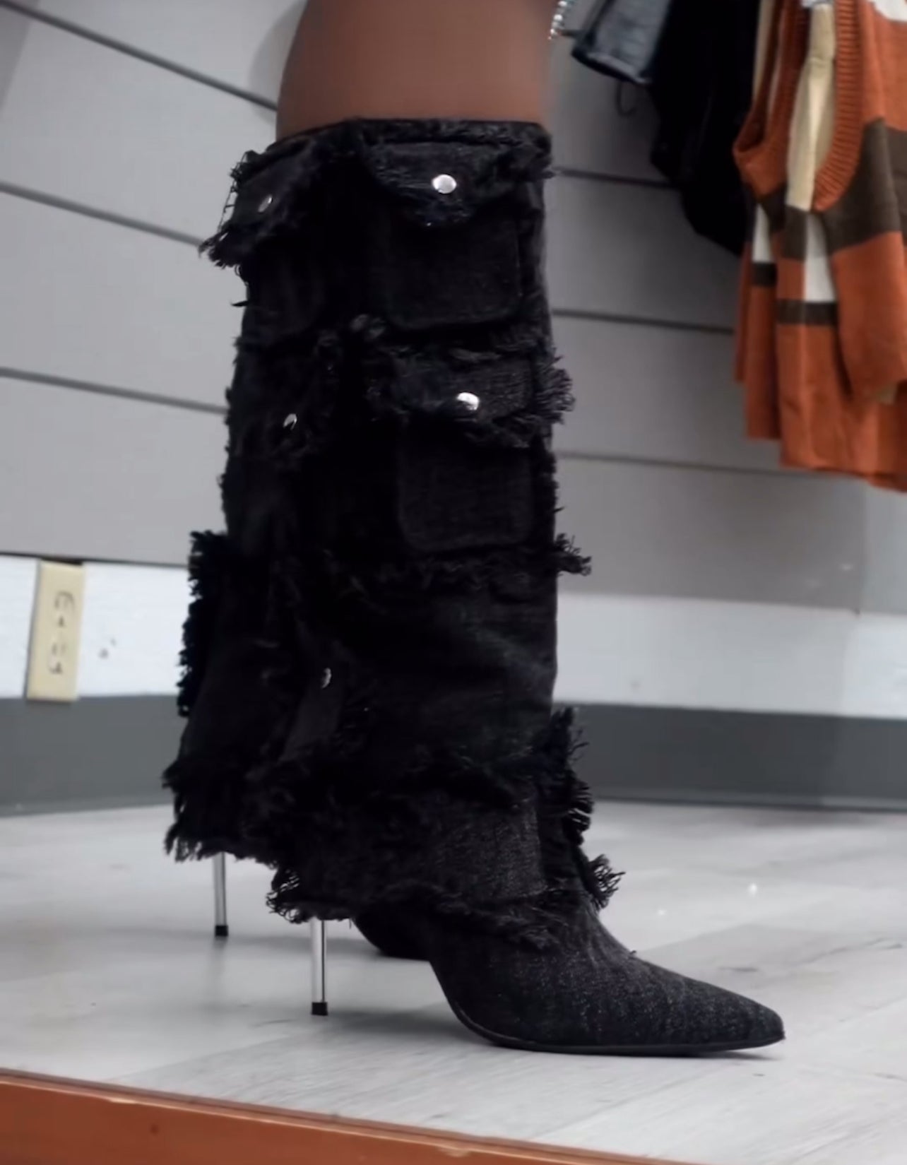 Denim Boots