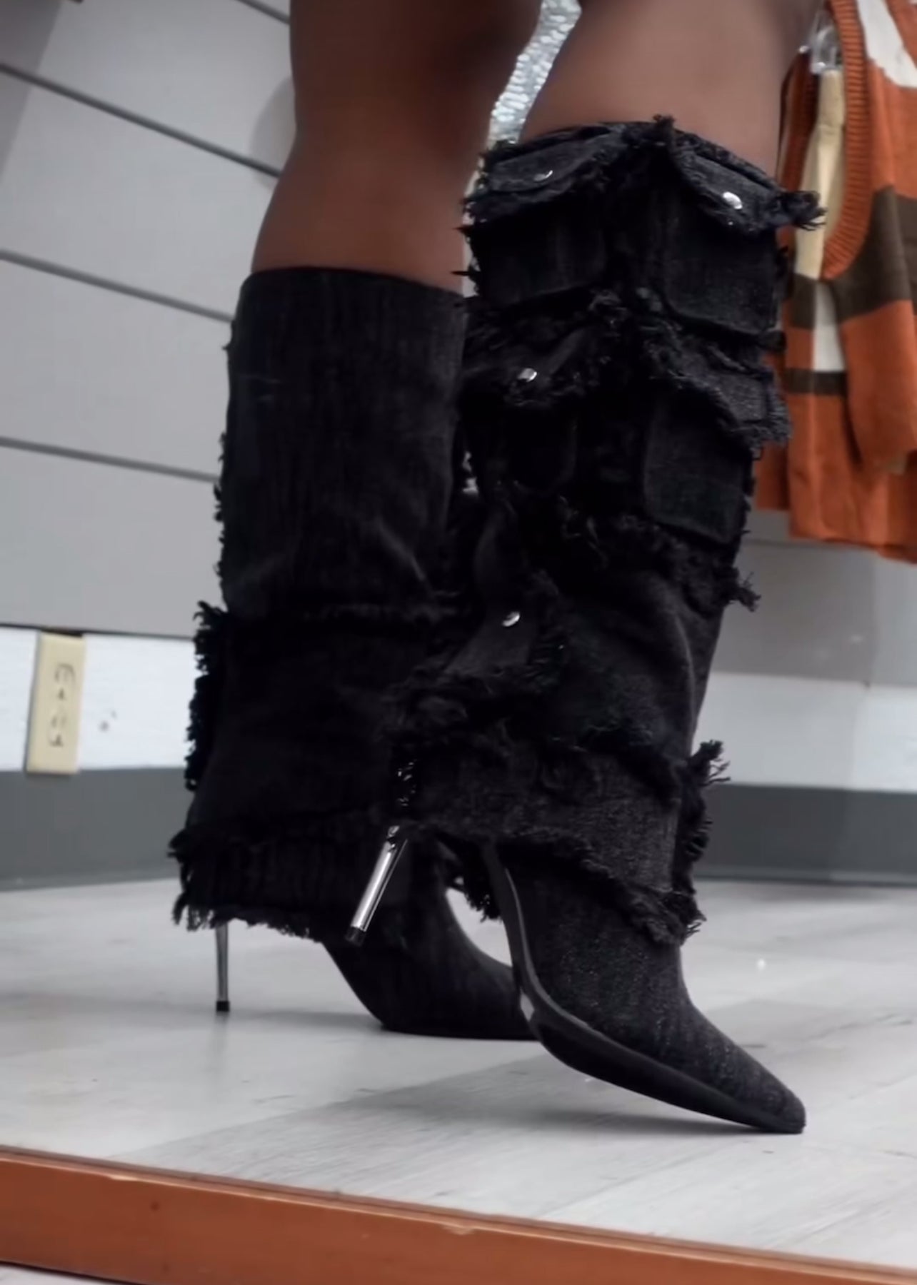 Denim Boots