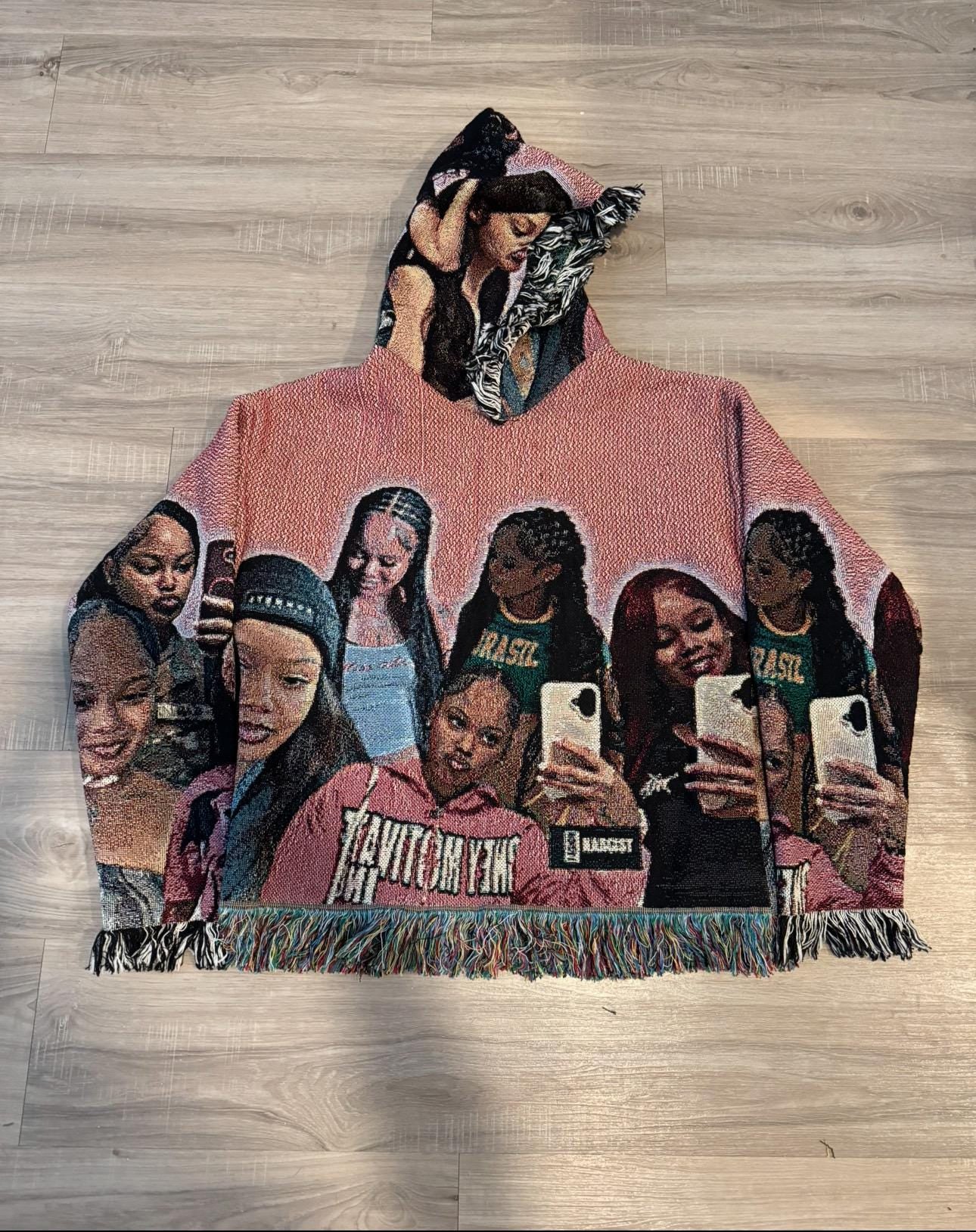 Pink Tasseled Hoodie